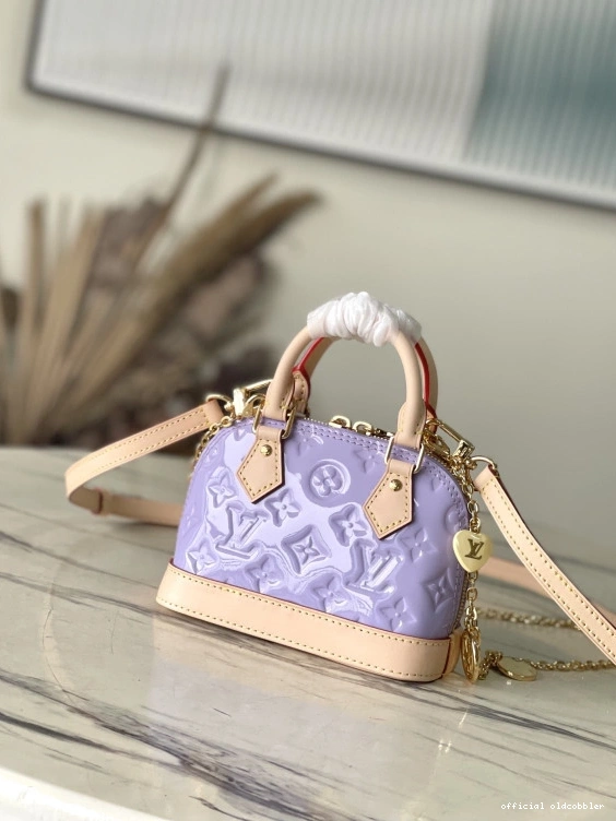 Official oldcobbler VUITTON Nano LOUIS Alma-18*12*8cm 0709